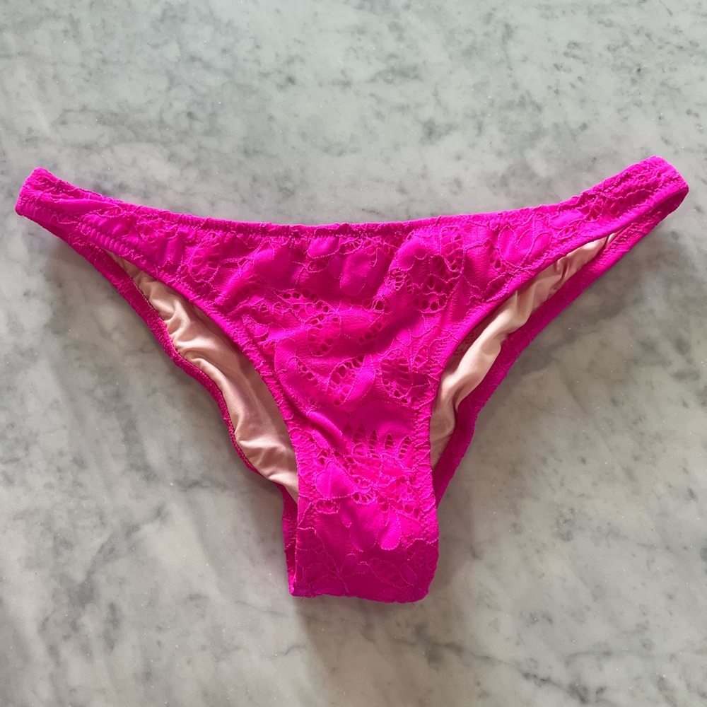 Never Worn! NWOT NEON PINK VICTORIA SECRET BIKINI BOTTOMS